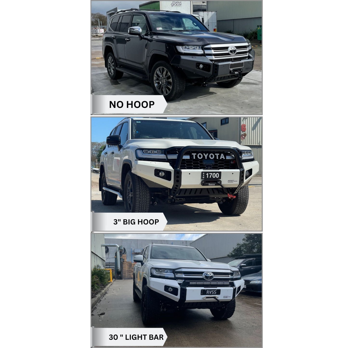 300 Series Toyota Landcruiser NO HOOP Bull Bar