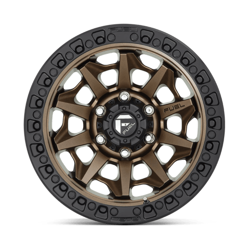 Fuel 1PC D696 COVERT 17x9 6x135 -12 Matte Bronze Black Bead Ring