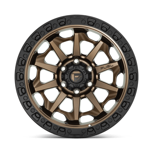 Fuel 1PC D696 COVERT 20x10 8x170 -18 Matte Bronze Black Bead Ring