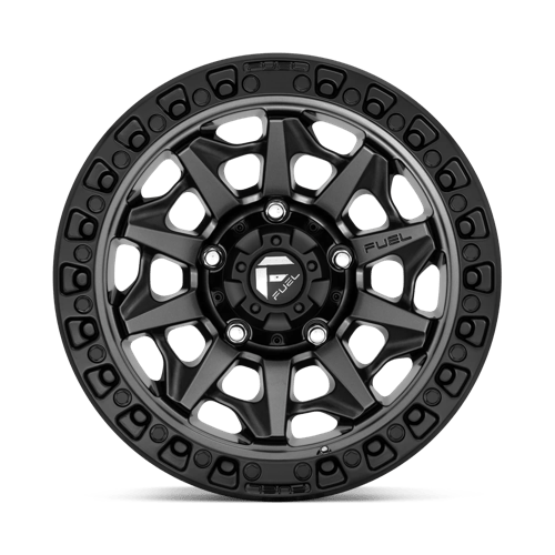 Fuel 1PC D716 COVERT 17x8.5 6x135 +14 Matte Gunmetal Black Bead Ring