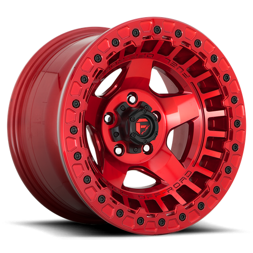 Fuel 1PC D117 WARP BEADLOCK 17x9 6x139.7 -15 Candy Red