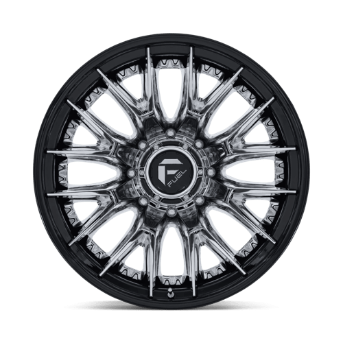 Fuel 1PC D407 CATALYST DUALLY 20x8.25 8x210 -221 Chrome W/ Gloss Black Lip