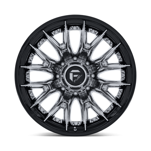 Fuel 1PC D407 CATALYST DUALLY 22x8.25 8x200 -202 Chrome W/ Gloss Black Lip