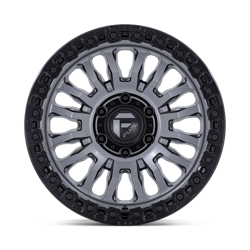 Fuel 1PC FC857 RINCON 18x9 5x127 -12 Matte Gunmetal W/ M-Black Lip