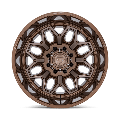Fuel 1PC D876 FLUX DUALLY 20x8.25 8x200 -201 Platinum Bronze