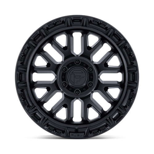Fuel 1PC FC890 RAIL 17x9 6x139.7 +1 Matte Black W/ Gloss Black Lip