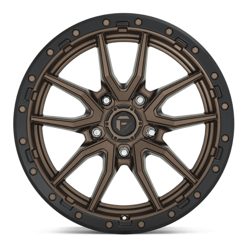 Fuel 1PC D681 REBEL 20x9 5x139.7 +1 Matte Bronze Black Bead Ring