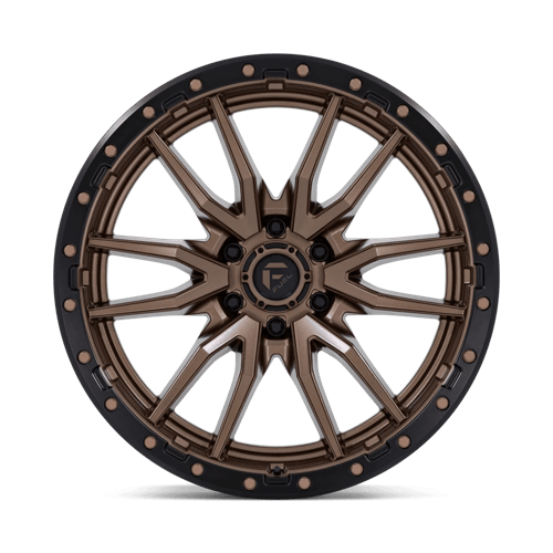 Fuel 1PC D681 REBEL 22x10 6x135 -13 Matte Bronze Black Bead Ring