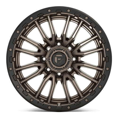 Fuel 1PC D681 REBEL 22x10 8x165.1 -18 Matte Bronze Black Bead Ring