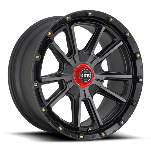 KMC KM100 SYNC 20x9 5.5 +18 Satin Black W/ Gray Tint