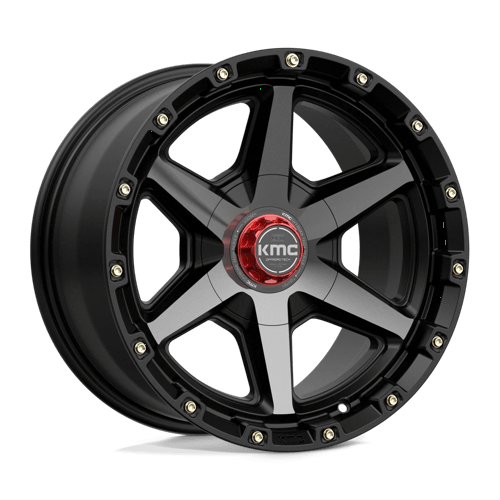 KMC KM101 TEMPO 20x9 5.5 +18 Satin Black W/ Gray Tint