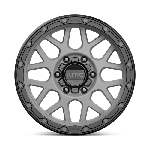 KMC KM535 GRENADE OFF-ROAD 17x9 6x135 +18 Matte Gray W/ Matte Black Lip