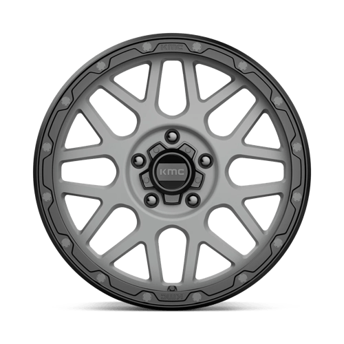 KMC KM535 GRENADE OFF-ROAD 18x8.5 5x120 +35 Matte Gray W/ Matte Black Lip
