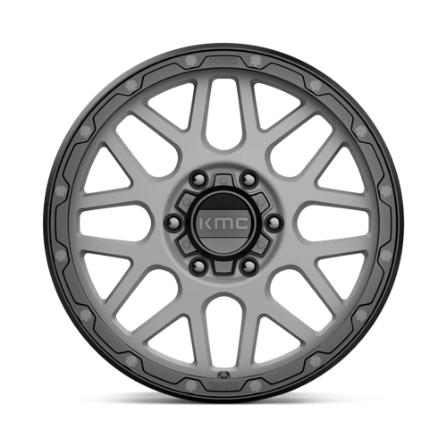 KMC KM535 GRENADE OFF-ROAD 18x8.5 6x139.7 +35 Matte Gray W/ Matte Black Lip