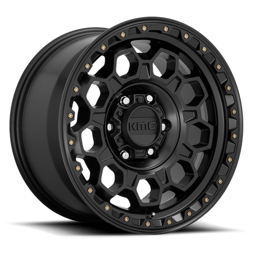 KMC KM545 TREK 17x8 5x108 +38 Satin Black