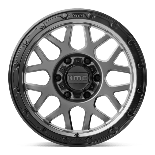 KMC KM535 GRENADE OFF-ROAD 17x8.5 6x120 +0 Matte Gray W/ Matte Black Lip