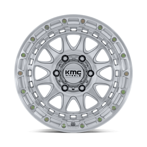 KMC KM556 CRUX 17x8.5 6x114.3 +0 Gloss Silver W/ Machined Face