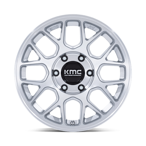 KMC KM730 HATCHET 6x139.7 Gloss Silver W/ Machined Face