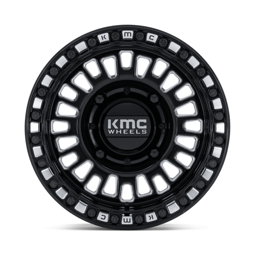 KMC Powersports KS242 AZTEC UTV BEADLOCK 4x137 Gloss Black Milled