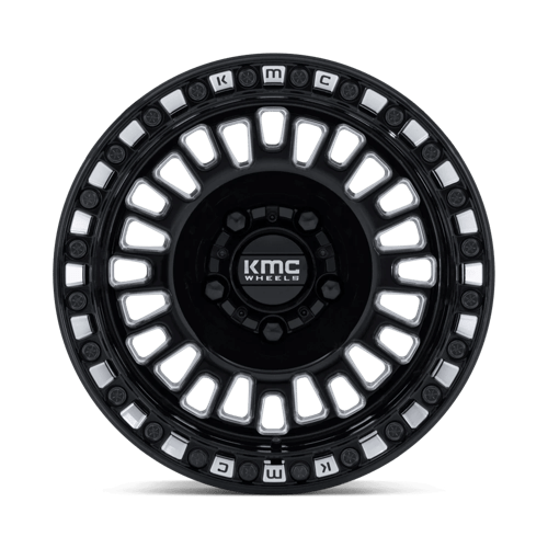 KMC Powersports KS242 AZTEC UTV BEADLOCK 5x114.3 Gloss Black Milled