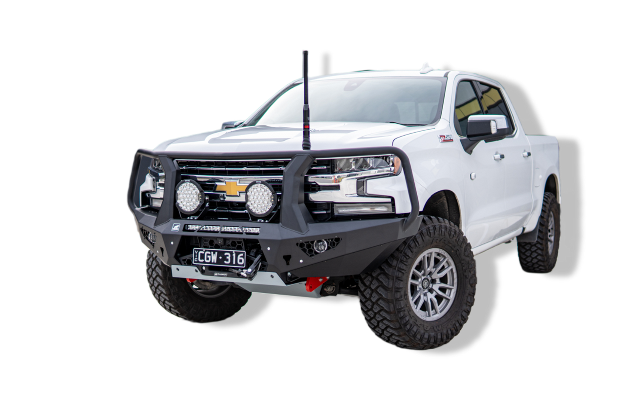 Chevy Silverado 1500 Toro bull bar with optional lights