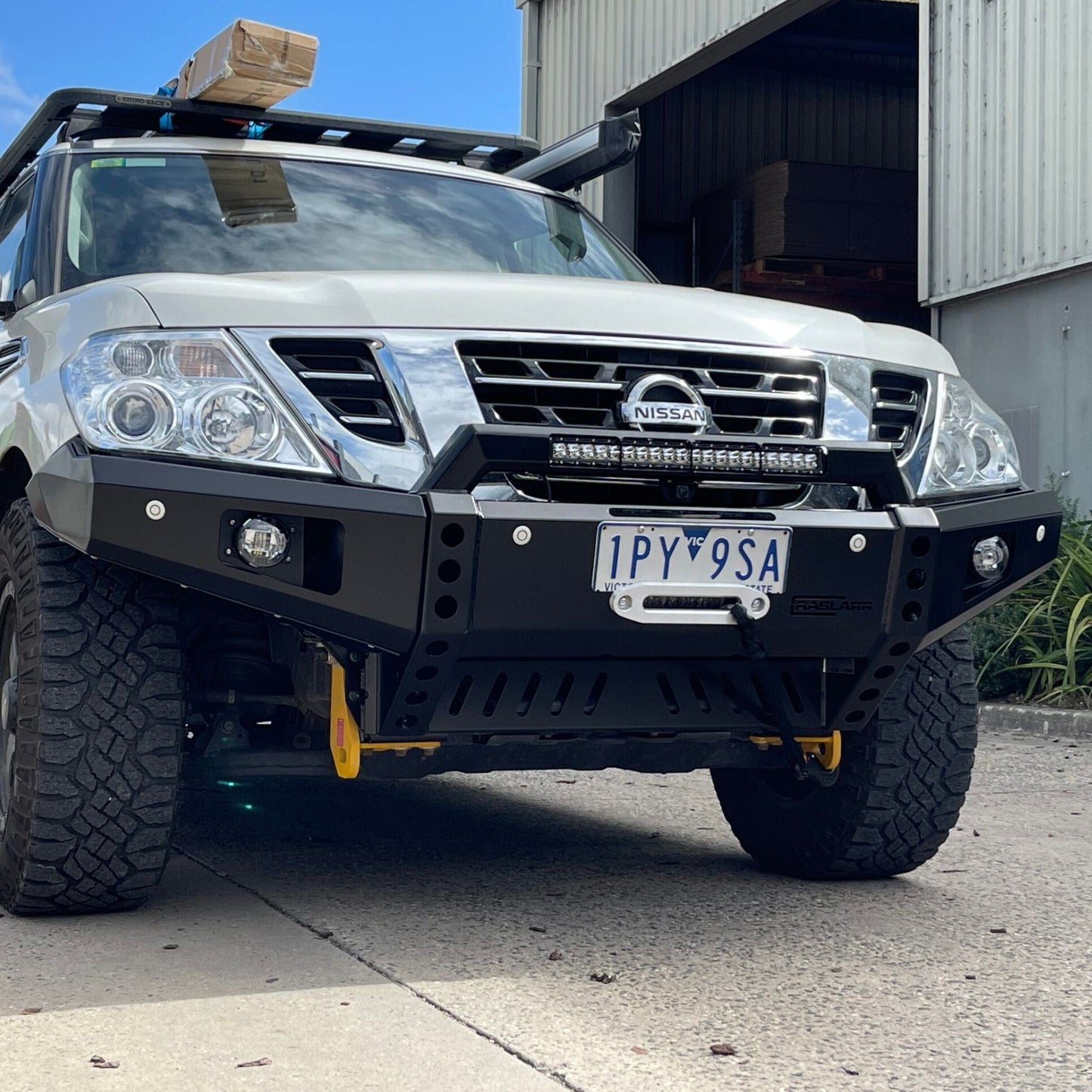 S1-3 Y62 Nissan Patrol Low Line (Winter) Bull Bar