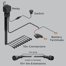 ALTIQ™ Rock Light Pro - 10 Output Harness - 2 Pin