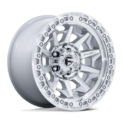 Fuel 1PC D883 COVERT 17x8.5 6x139.7 +0 Silver W/ Machined Face