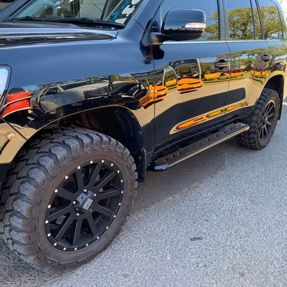 Toyota LandCruiser 200 Series FLAT Rock Sliders / Side Steps