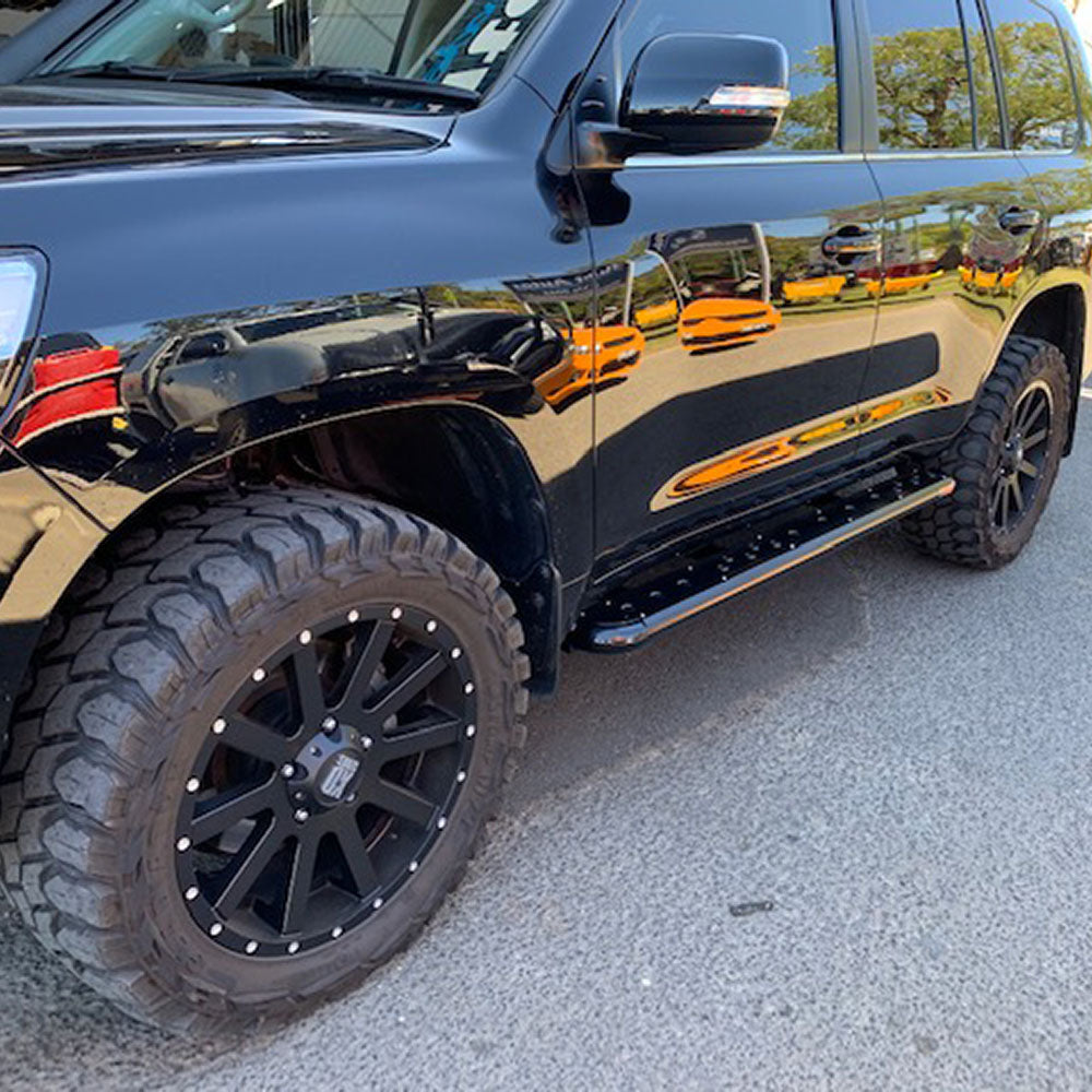 Toyota LandCruiser 200 Series FLAT Rock Sliders / Side Steps