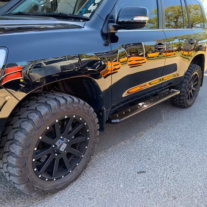 Toyota LandCruiser 200 Series FLAT Rock Sliders / Side Steps