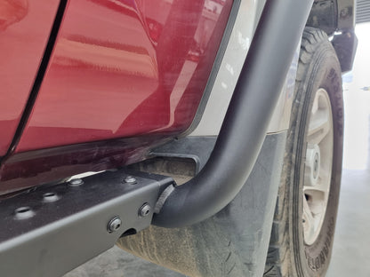 Rock Sliders with Brush Rails, suitable for Single Cab Toyota Land Cruiser 79, 2017 to 2022