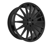 Black alloy wheel with multi-spoke design.