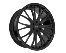 Black alloy wheel with multi-spoke design.