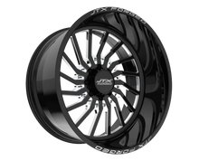 JTX Forged black and chrome wheel rim