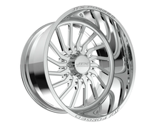 Polished chrome multi-spoke car wheel rim