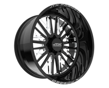 Black JTX Forged multi-spoke alloy wheels