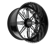JTX Forged black chrome multi-spoke wheel