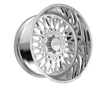 Polished chrome mesh style car wheel rim