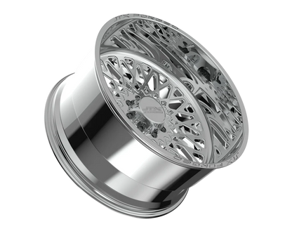 Polished chrome car alloy wheel rim