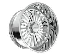 Polished chrome multi-spoke car rims