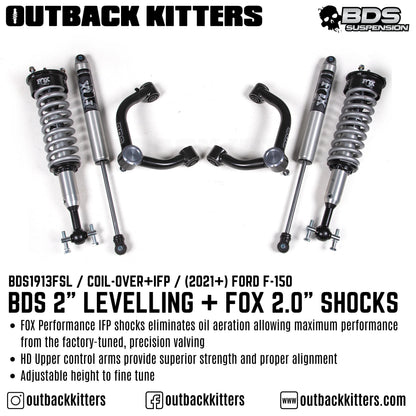 BDS Suspension 2' Levelling Kit for Ford F150 (2021+)