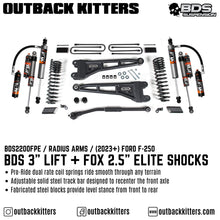 BDS Suspension 3' Lift Kit with Radium Arms for Ford F250 (2023+)