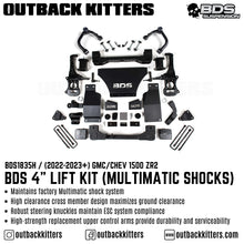 BDS Suspension 4' Lift Kit - Chevy Silverado 1500 ZR2 (22-23)
