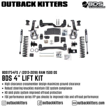BDS Suspension 4' Lift Kit for Ram 1500 DS