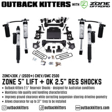 OK with Zone Offroad 5' Lift Kit for 2020+ Chev/GMC 2500