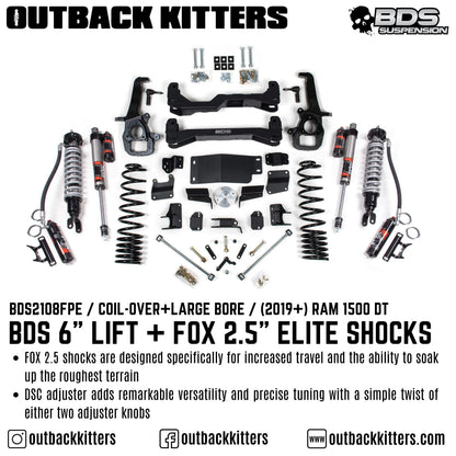 BDS Suspension 6' Lift Kit for Ram 1500 DT