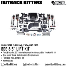 BDS Suspension 6.5' Lift Kit for 2020+ Chevy Silverado 2500 with Fox Shocks