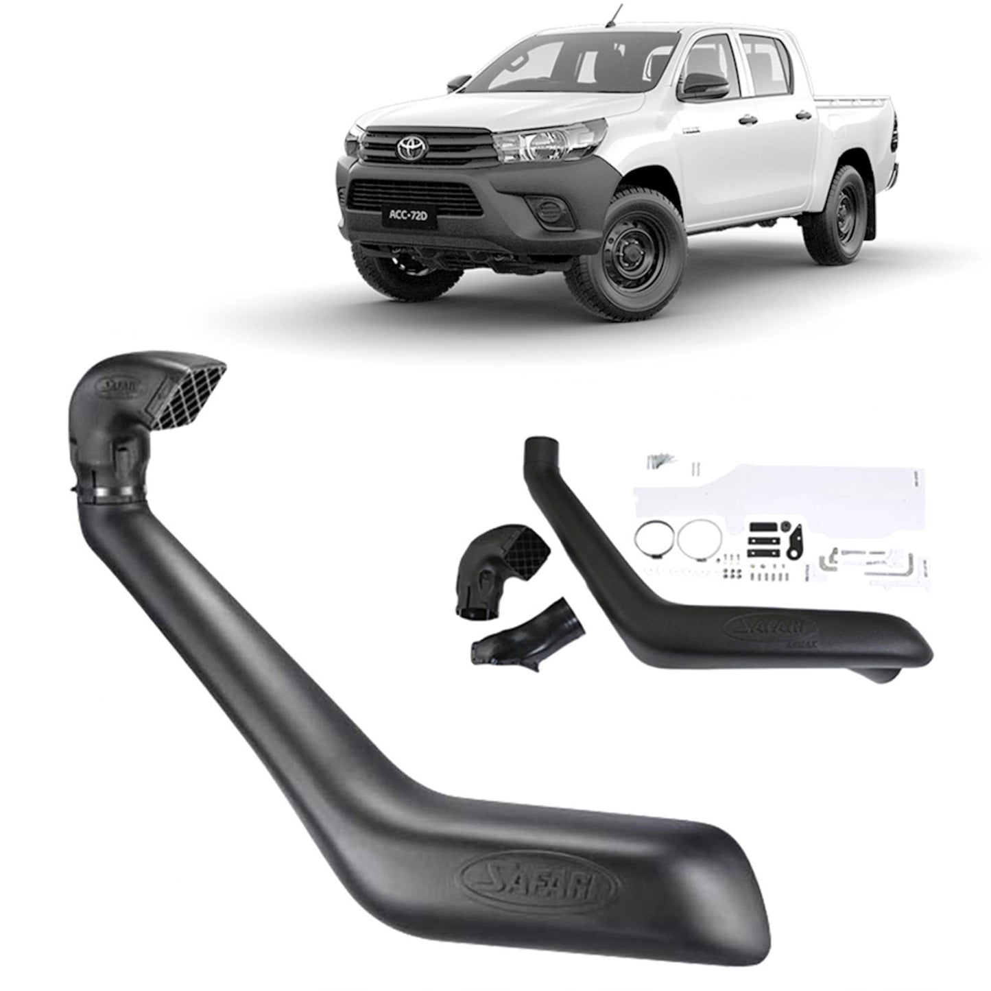 Safari Armax Snorkel for Toyota Hilux GUN126R 1GD-FTV 2.8L Diesel Widebody (07/2015 - on)