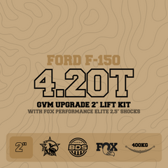 4.2T GVM Upgrade, 2" Lift with Fox 2.5" Shocks, 400kg Leaf (Installed)